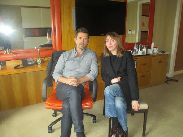 Demolition screenwriter Bryan Sipe with Anne-Katrin Titze